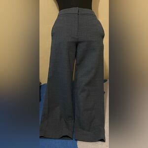 Wide-Leg Dark Gray Pants